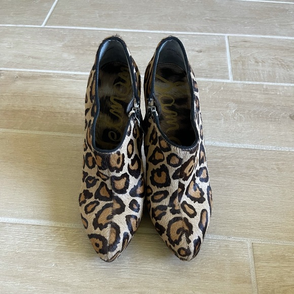 Sam Edelman Ria Leopard Calf Hair Bootie - Picture 3 of 6